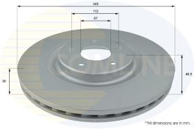 COMLI ADC1682V - COATED BRAKE DISC