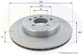 COMLI ADC1788V - COATED BRAKE DISC