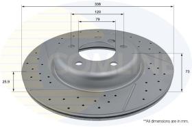 COMLI ADC2816V - COATED BRAKE DISC