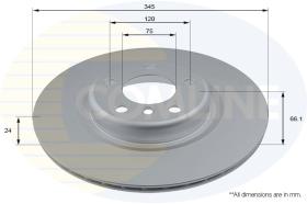 COMLI ADC2837V - COATED BRAKE DISC