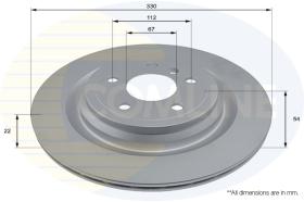 COMLI ADC2886V - COATED BRAKE DISC