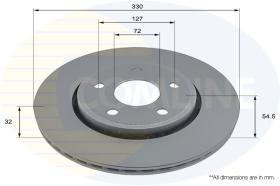 COMLI ADC2894V - COATED BRAKE DISC