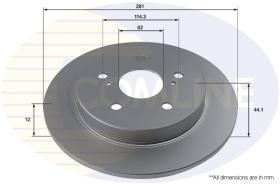 COMLI ADC2946 - COATED BRAKE DISC - SUPERSEDES ADC2946V