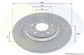 COMLI ADC2950 - COATED BRAKE DISC