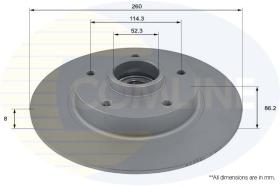 COMLI ADC3031 - COATED BRAKE DISC