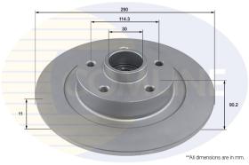 COMLI ADC3033 - COATED BRAKE DISC