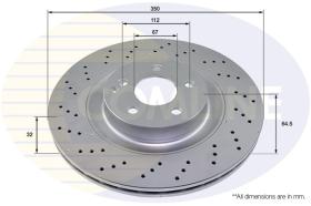 COMLI ADC4041V - COATED BRAKE DISC