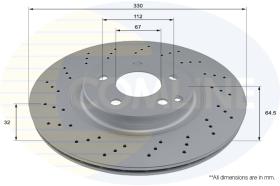 COMLI ADC4051V - COATED BRAKE DISC