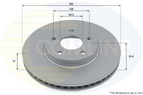 COMLI ADC5041V - COATED BRAKE DISC