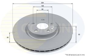 COMLI ADC5057V - COATED BRAKE DISC