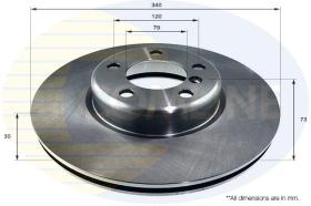 COMLI ADC1785V - COATED BRAKE DISC