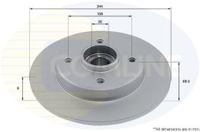 COMLI ADC3037 - COATED BRAKE DISC