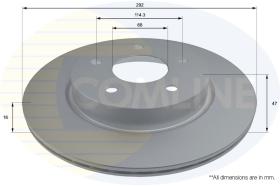 COMLI ADC0297V - COATED BRAKE DISC