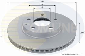 COMLI ADC0478V - COATED BRAKE DISC