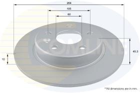 COMLI ADC1166 - COATED BRAKE DISC