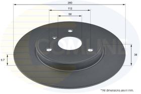 COMLI ADC1681 - COATED BRAKE DISC