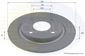 COMLI ADC2881 - COATED BRAKE DISC