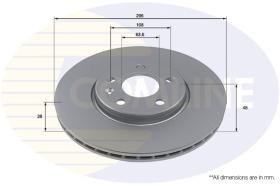 COMLI ADC2916V - COATED BRAKE DISC