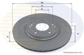 COMLI ADC2954V - COATED BRAKE DISC