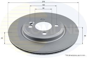 COMLI ADC2962V - COATED BRAKE DISC