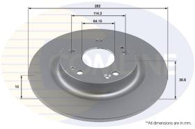 COMLI ADC4032 - COATED BRAKE DISC