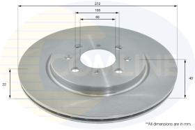 COMLI ADC0936V - COATED BRAKE DISC