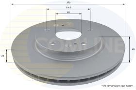 COMLI ADC0938V - COATED BRAKE DISC