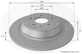 COMLI ADC1275 - COATED BRAKE DISC