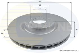 COMLI ADC1285V - COATED BRAKE DISC