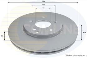 COMLI ADC1683V - COATED BRAKE DISC