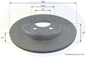 COMLI ADC2325V - COATED BRAKE DISC