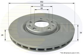 COMLI ADC2717V - COATED BRAKE DISC