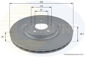 COMLI ADC2828V - COATED BRAKE DISC