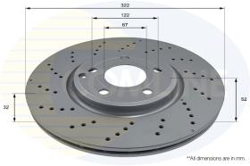 COMLI ADC2850V - COATED BRAKE DISC