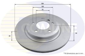 COMLI ADC2856V - COATED BRAKE DISC