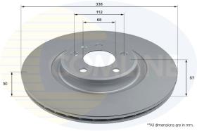 COMLI ADC2863V - COATED BRAKE DISC