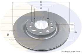 COMLI ADC2883V - COATED BRAKE DISC