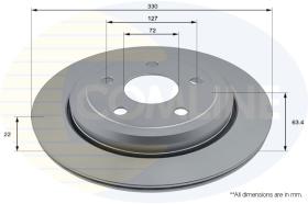 COMLI ADC2889V - COATED BRAKE DISC