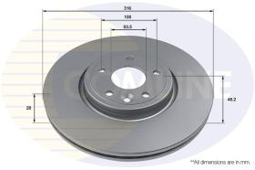 COMLI ADC2929V - COATED BRAKE DISC