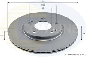 COMLI ADC2964V - COATED BRAKE DISC