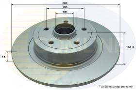 COMLI ADC3028 - COATED BRAKE DISC