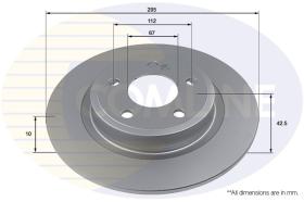 COMLI ADC4036 - COATED BRAKE DISC - S/S TO ADC1677