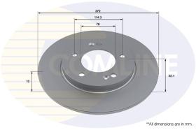 COMLI ADC4064 - COATED BRAKE DISC