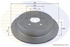 COMLI ADC4073V - COATED BRAKE DISC