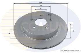 COMLI ADC4096V - COATED BRAKE DISC