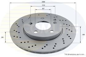 COMLI ADC2853V - COATED BRAKE DISC