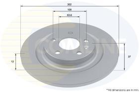 COMLI ADC4001 - COATED BRAKE DISC - SUPERSEDES ADC5064