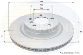 COMLI ADC1340V - COATED BRAKE DISC