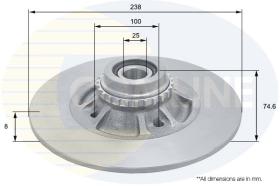 COMLI ADC3026 - BRAKE DISC