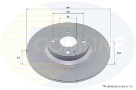 COMLI ADC4011 - COATED BRAKE DISC